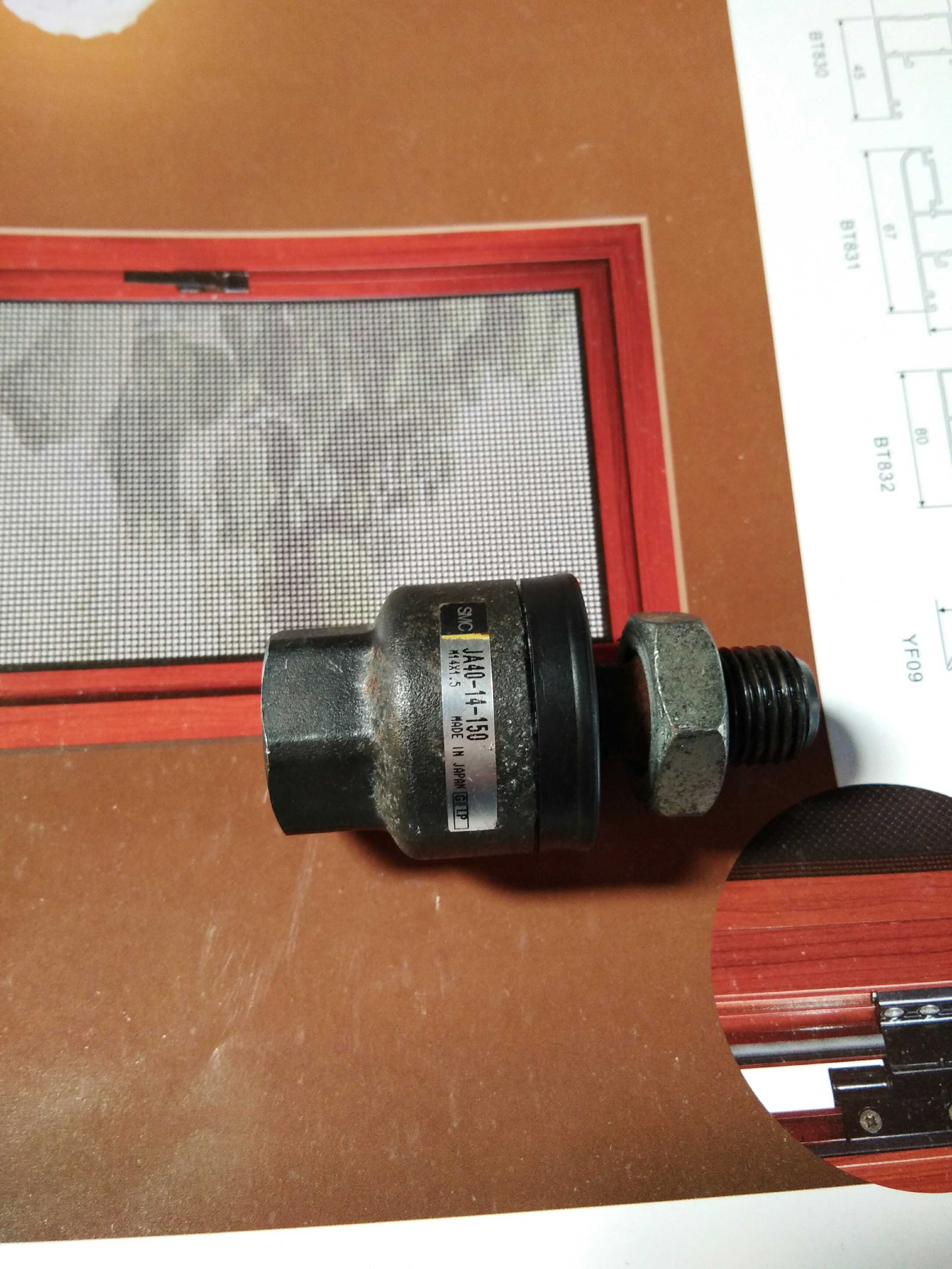 SMC JA40-14-150浮动接头 气缸接头 日本拆机件 原装进口