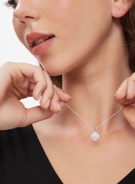 【设计师款】小众轻奢四叶草项链女S925银简约百搭锁骨ins风颈链