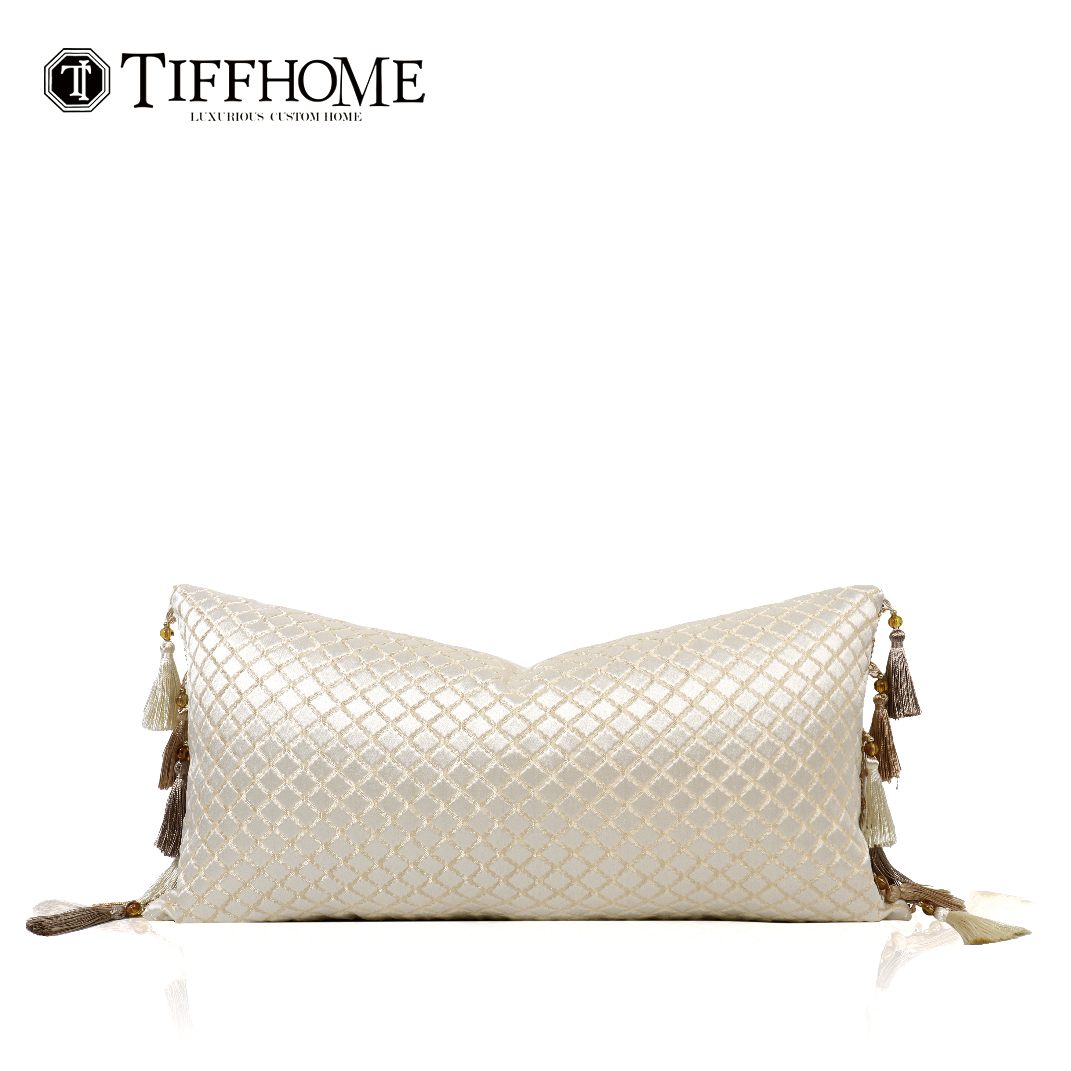 方形靠垫流苏长腰枕靠枕