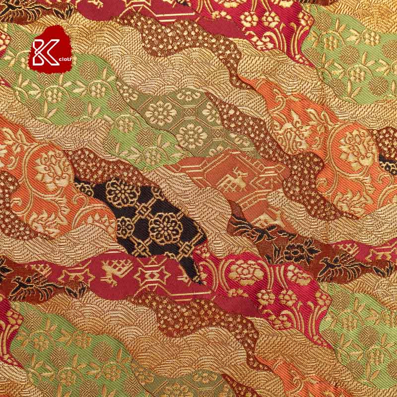 和风布料西阵道长笔袋包日系