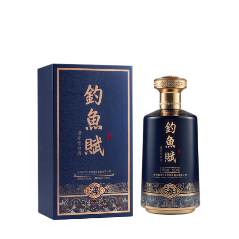 【1919酒类直供】53度钓鱼赋—海500ml,酒类,白酒/调香白酒,淘宝优惠券,粉丝福利购,淘宝优惠卷