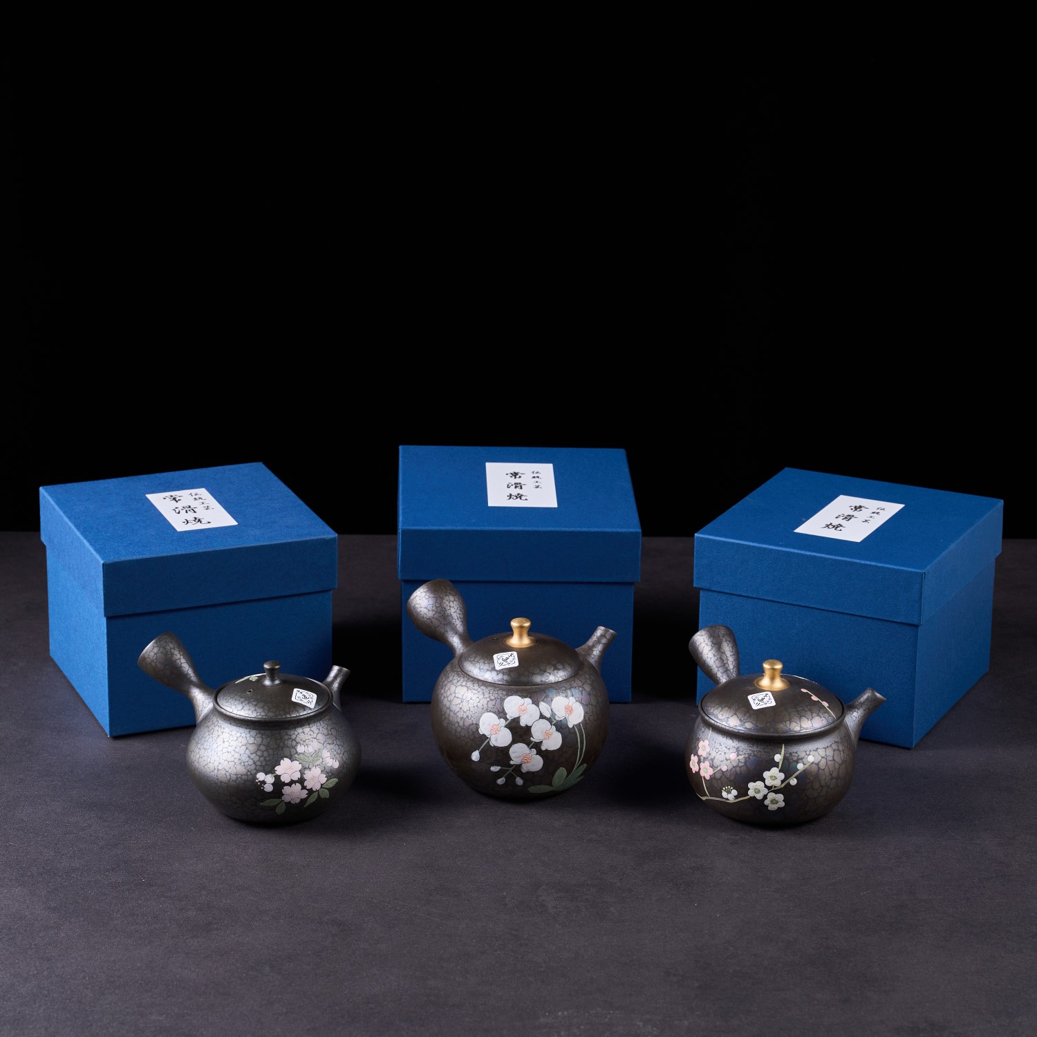 常滑烧手绘陶瓷茶壶急须