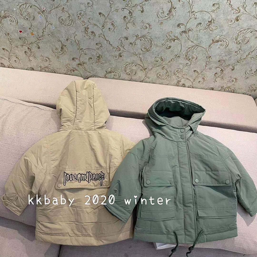 kkbaby童装简约宽松羽绒派克服