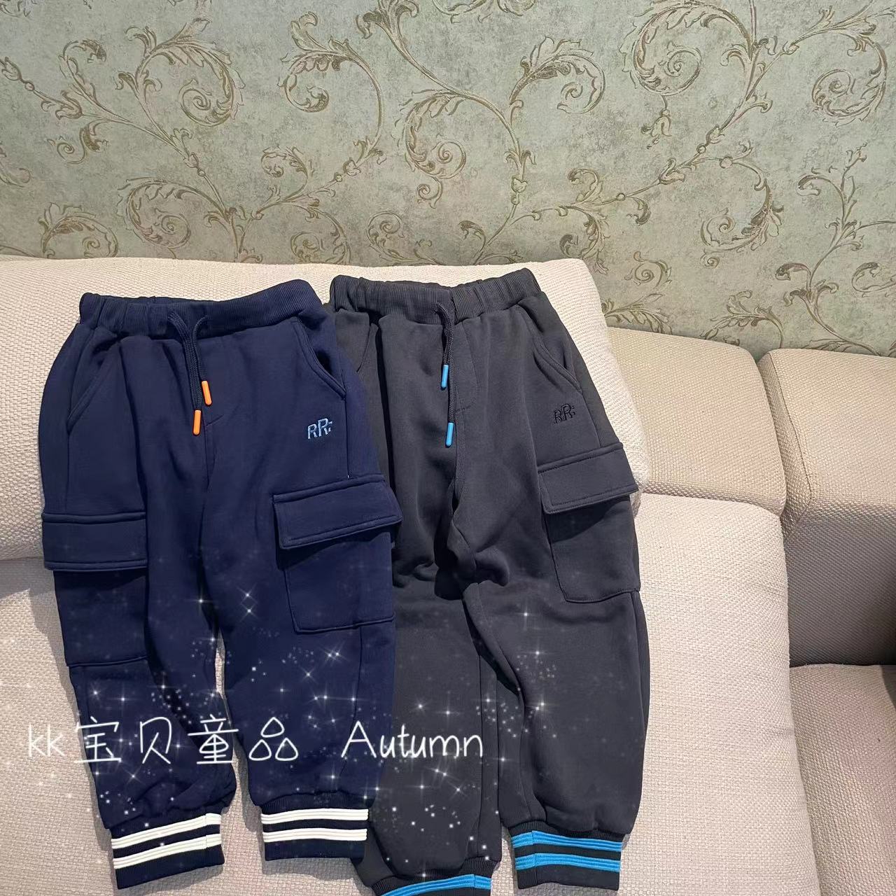 100-150男女童纯色运动裤卫裤