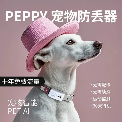 宠悦悦宠物定位器防丢器GPS智能项圈猫狗寻找防水运动监测追踪器