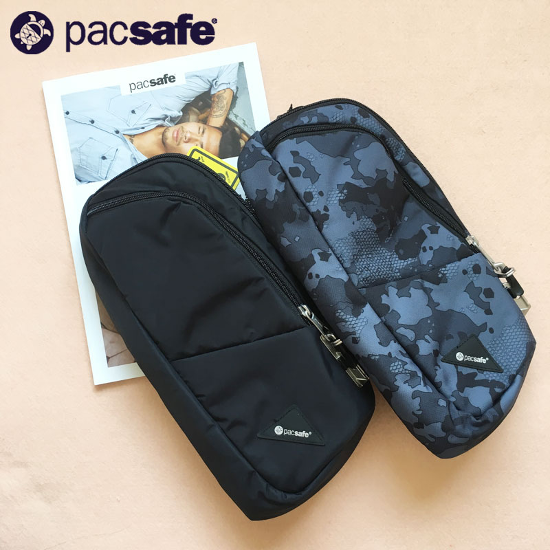 防盗单肩包胸包pacsafe男女通用