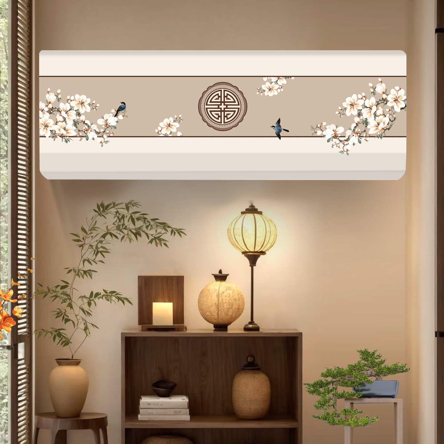 弹力全包空调罩防尘罩2P1.5匹通用壁挂室内空调保护罩挂机装饰套