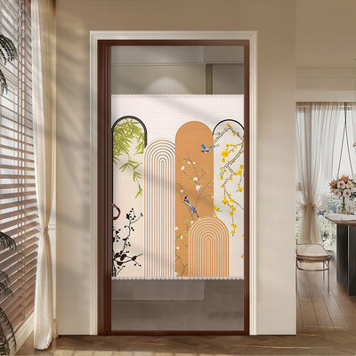 侧开 隐私防蚊门帘家用2025新款玻纤全磁铁条磁吸大门纱网纱帘免