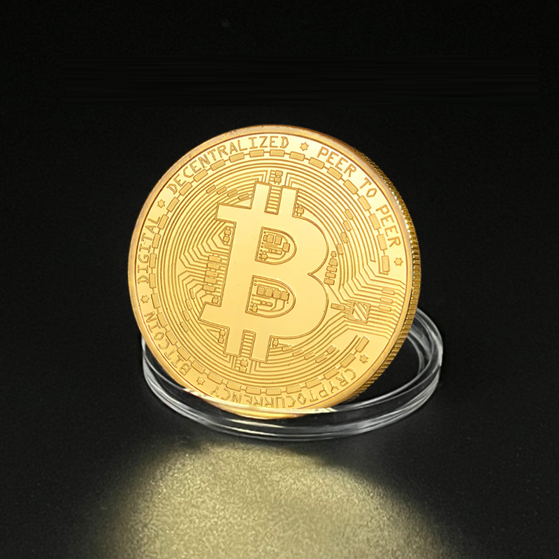 Bitcoin金币BTC实物收藏外币比特B世界钱币美国纪念币硬币礼物