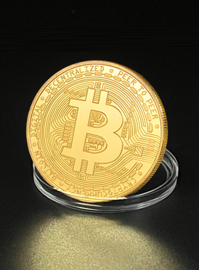 Bitcoin金币BTC实物收藏外币比特B世界钱币美国纪念币硬币礼物