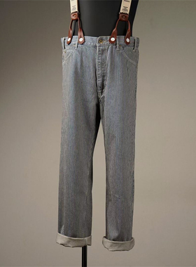 Weirdo 条纹背带裤 | triplemajor