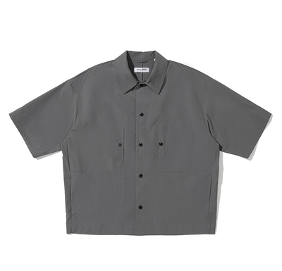 PROPER定常翻领短袖衬衫