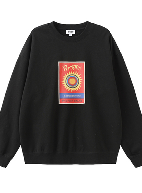 PROPER定常 合作款印花图案卫衣（黑色）