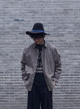 PROPER定常 经典款长袖衬衫（灰色）| triplemajor