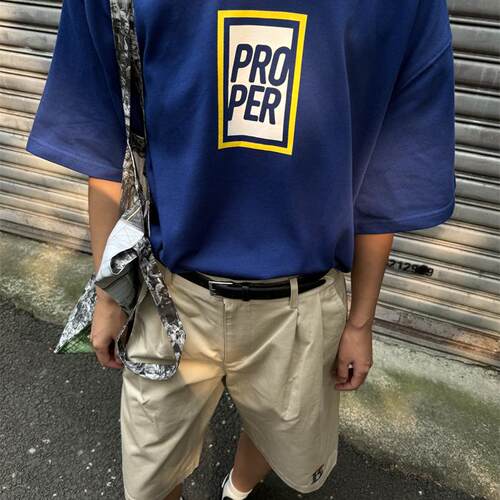 proper定常图案印花短袖T恤