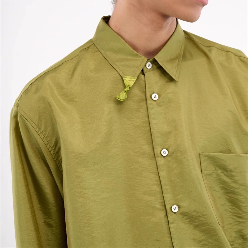 Magliano翻领光泽感衬衫