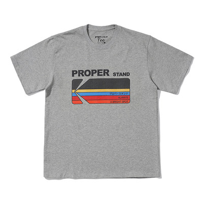 PROPER定常合作款印花图案T恤