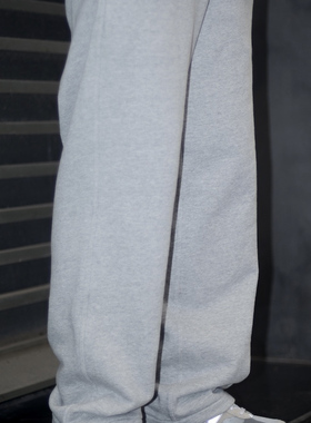 PROPER定常 重磅针织直筒卫裤（灰色） | triplemajor