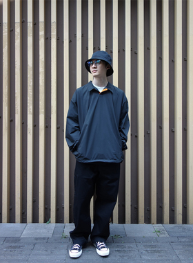 PROPER定常 黑色直腿长裤 | triplemajor