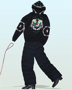 Henrik Vibskov 刺绣图案连帽卫衣 | triplemajor