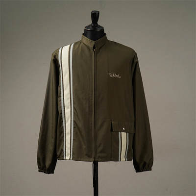 Weirdo贴片刺绣图案拉链夹克