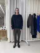 4折 Lemaire 马海毛圆领针织衫 黑色 triplemajor