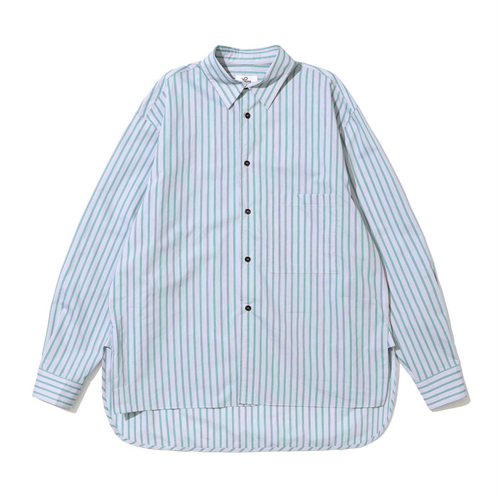 proper定常条纹长袖衬衫