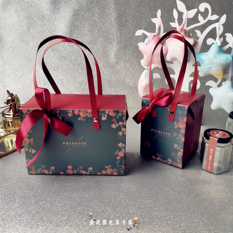 阿胶糕盒六角瓶手提盒燕窝茶叶果酱盒柠檬膏绿豆糕包装蜂蜜礼品