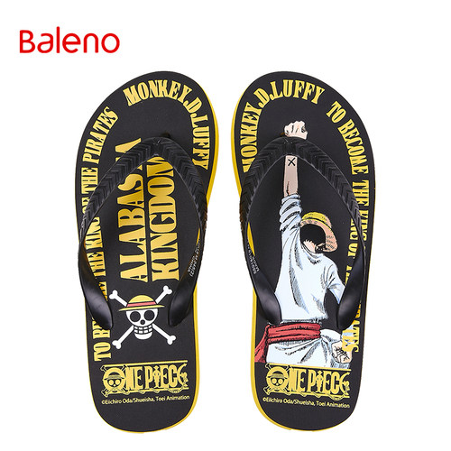 班尼路休闲透气日常印花人字拖