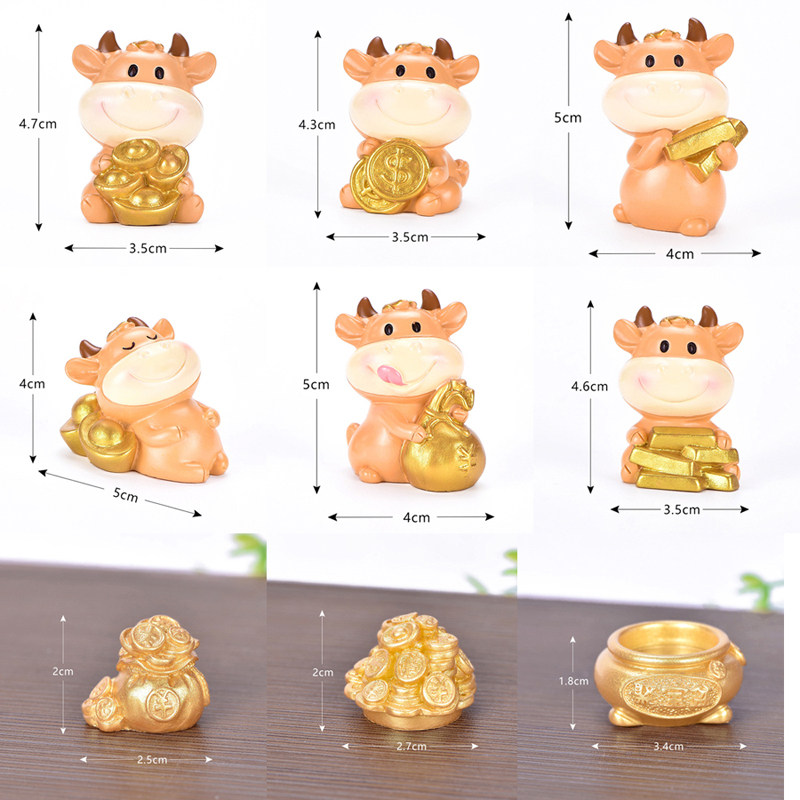 新年快乐牛年蛋糕装饰摆件牛气冲天发财金币钱袋可爱小牛摆件公仔,节庆用品/礼品,节日装扮用品,淘宝优惠券,粉丝福利购,淘宝优惠卷