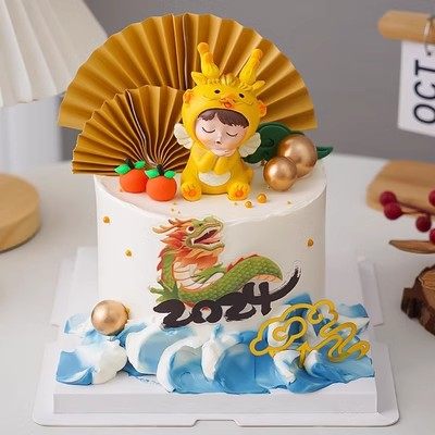 许愿龙生肖树脂款静思龙宝宝满月周岁甜品台生日蛋糕装饰摆件装饰,节庆用品/礼品,节日装扮用品,淘宝优惠券,粉丝福利购,淘宝优惠卷