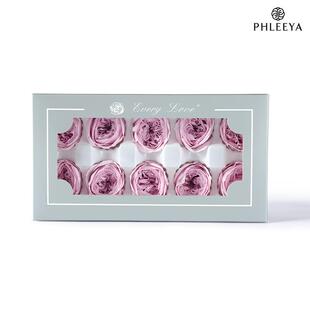 永生花玫瑰花头4cm10朵装A奥斯汀diy花材母亲情人节礼品花束