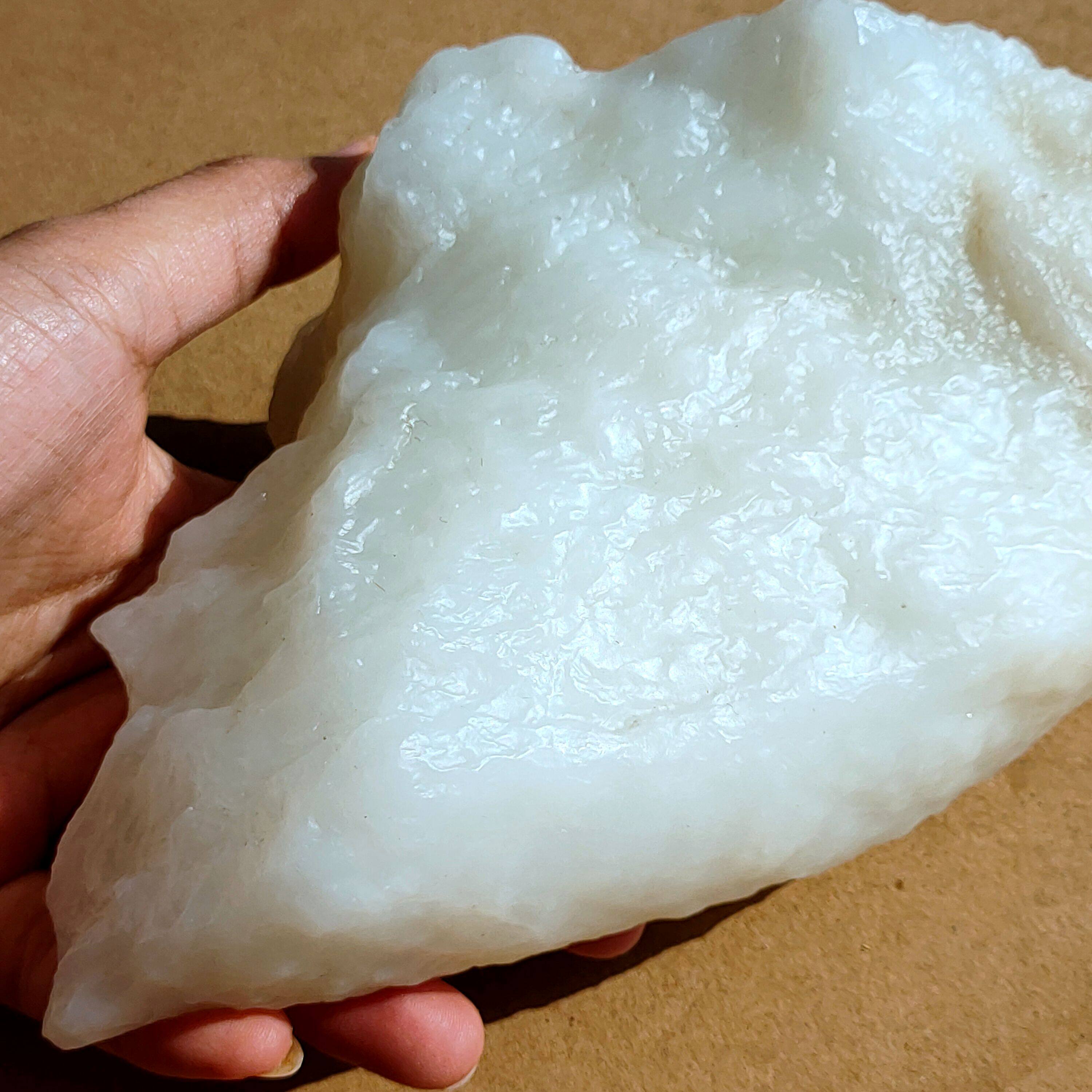 和田羊脂白玉山流水原石 鱼鳞皮戈壁大块收藏级原矿(已结缘)