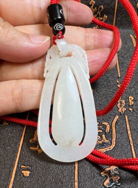 14g新疆和田白玉吊坠挂件平安瓶羊脂玉山料养生新年吉祥礼物