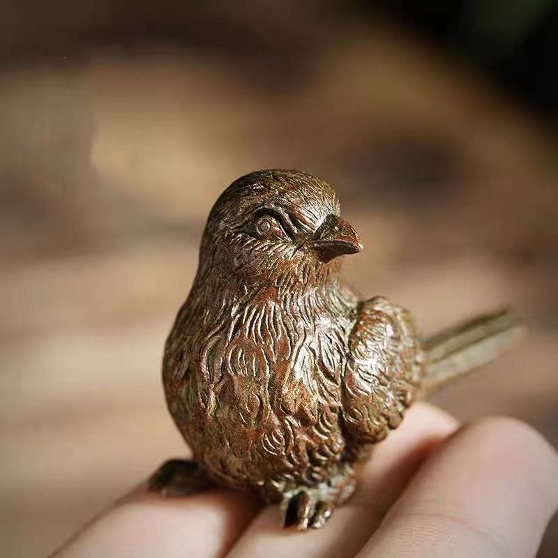 雨宫宗纯铜复古小摆件茶宠