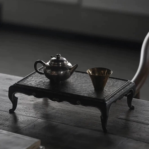藏王堂复古铁艺如意茶几小桌子案头茶台茶道装饰