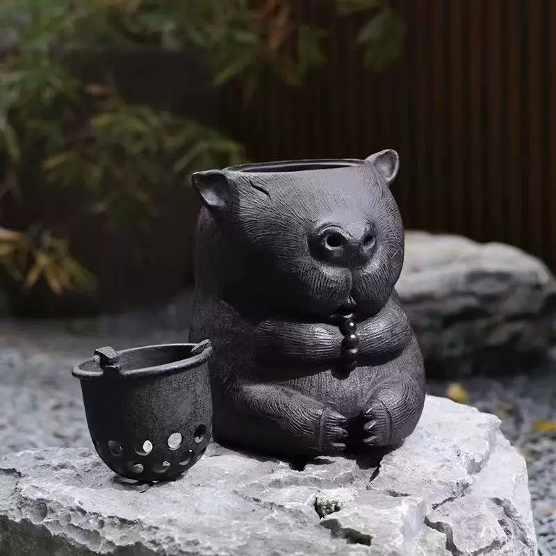 围炉煮茶铸铁卡皮巴拉炭炉煮茶炭火煮茶炉酒精炉明火煮茶器户外,餐饮具,茶壶,淘宝优惠券,粉丝福利购,淘宝优惠卷