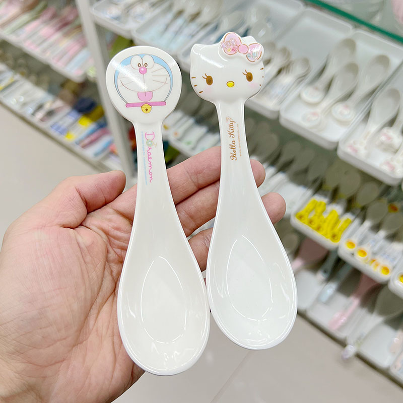 可爱卡通密胺甜品勺子大汤勺机器猫哆啦a梦kitty凯迪猫米饭勺