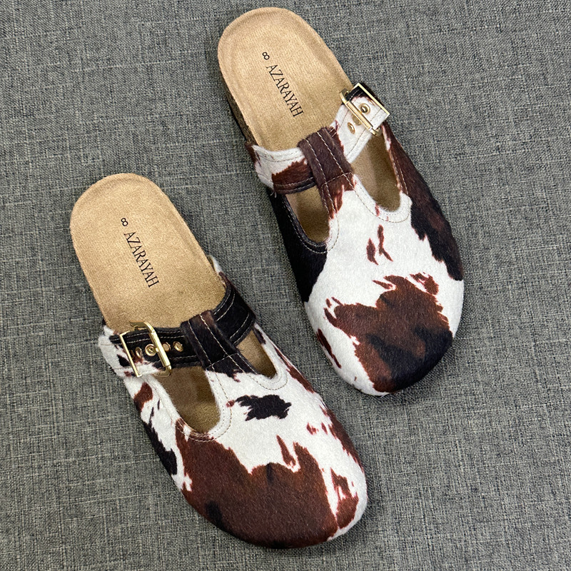 大码玛丽珍包头勃肯鞋女