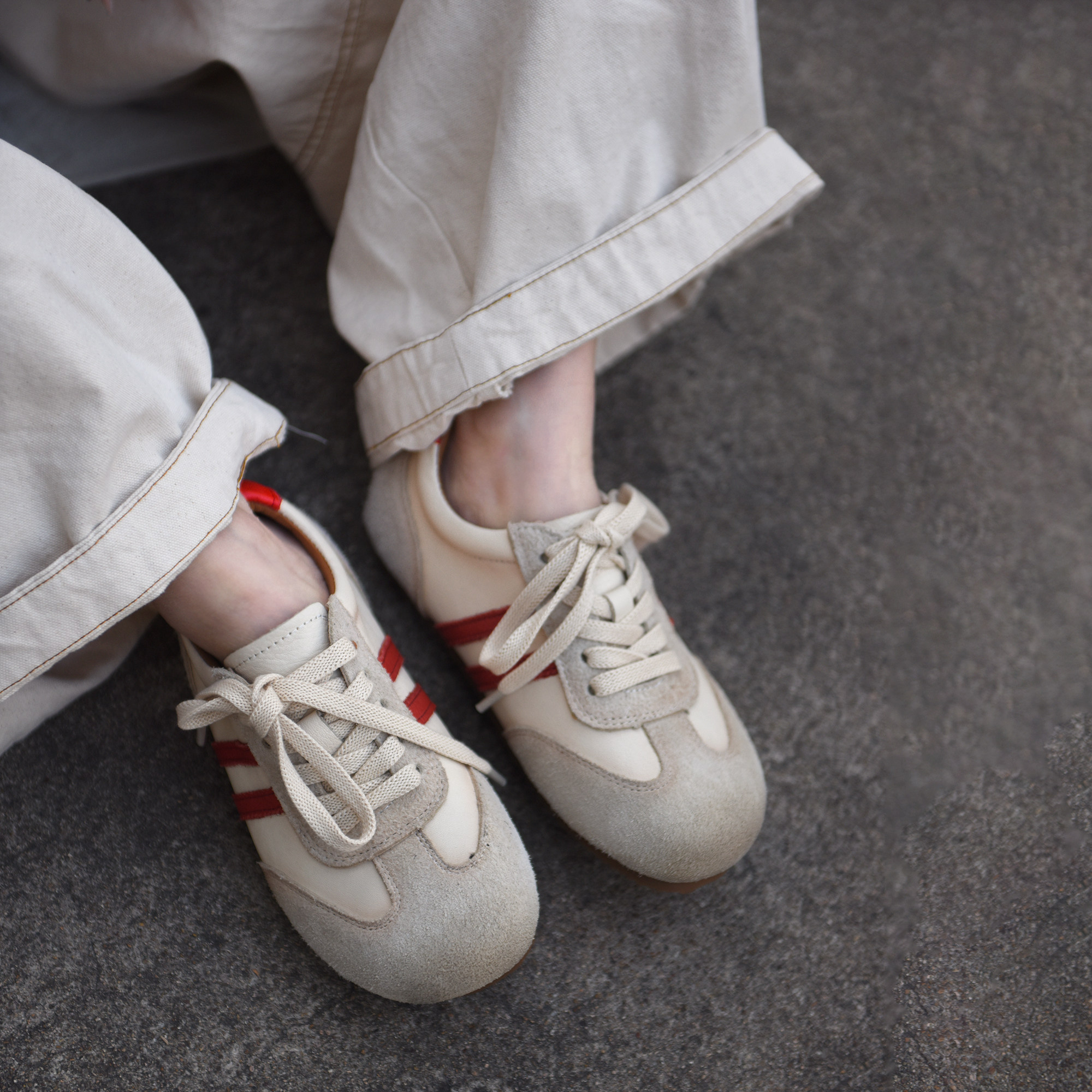 Artmu阿木2026年超火的鞋子女鞋百搭内增高博肯德训鞋真皮休闲鞋