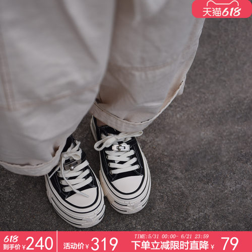 厚底帆布鞋女款休闲鞋