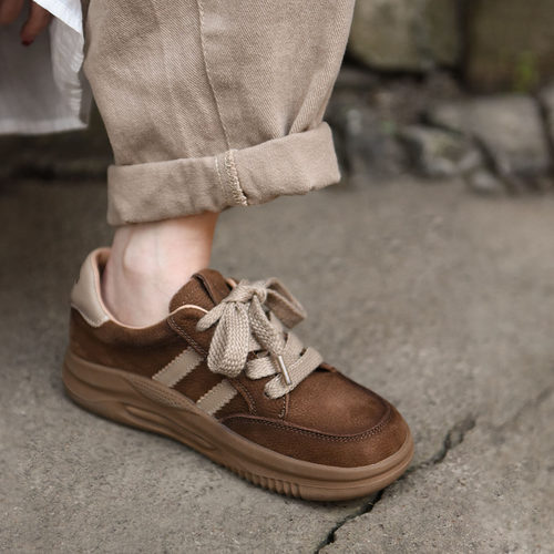 Artmu阿木复古个性系带板鞋