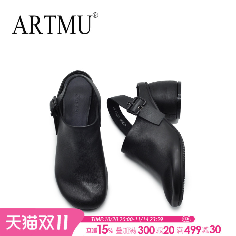 头层牛皮包头凉鞋高跟凉鞋