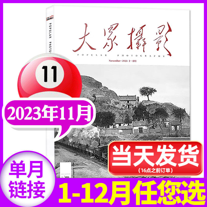 【正版现货】大众摄影杂志2023年11月（另有7/8/10/12月/2024年全年订阅）人像摄影照相技巧案例器材影片非过刊期刊【单本】高性价比高么？