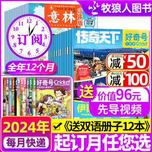 意林少年版 好奇号 2024年全年订阅 杂志1 5月现货 12月共60本初中小学生作文素材小国学少儿科学科普人文自然历史万物2023过刊