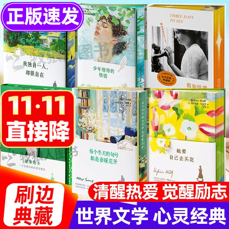 涅朵奇卡 刷边礼盒版励志经典 每个冬天的句号都是春暖花开 她要自己去买花 少年维特的烦恼 世界文学文坛名著 假如给我三天光明