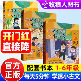 和课文同步学小古文朱文君著一二三四五六年级上下册小学生小古文一百课/篇文言短文小学1-6年级通用注音注释日有所诵