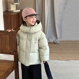 杜邦三防女童双面穿加厚羽绒服90绒儿童极寒防风连帽高级感外套
