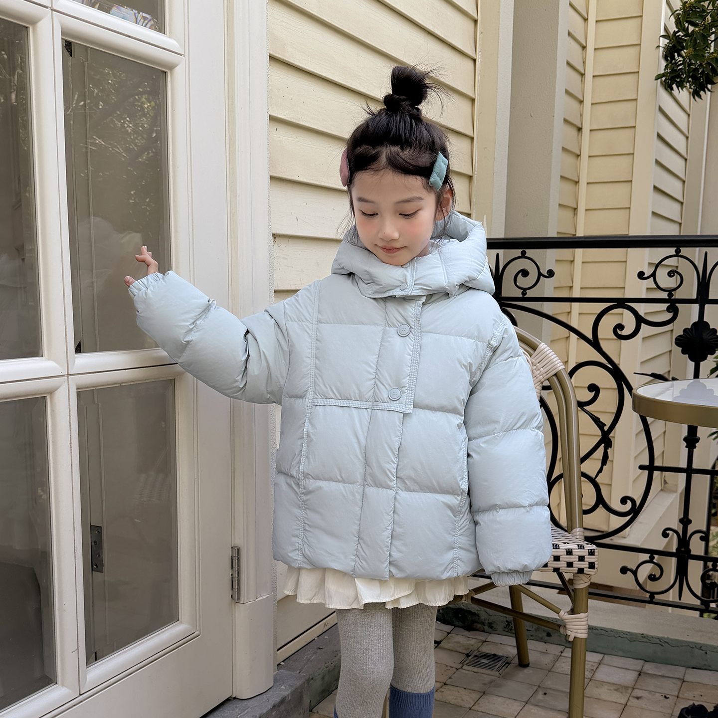 BOVGERLY女童原创洋气羽绒服加厚