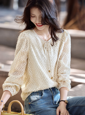 苏醒的乐园2026年春季新款套头长袖衬衫SXCS26005